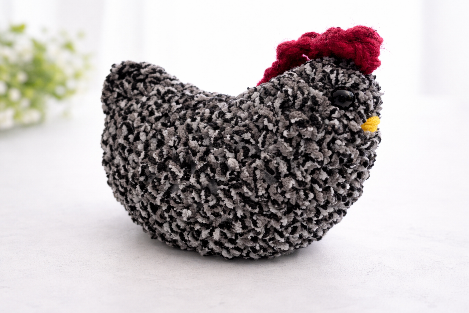 Handmade Barred Rock Plushy